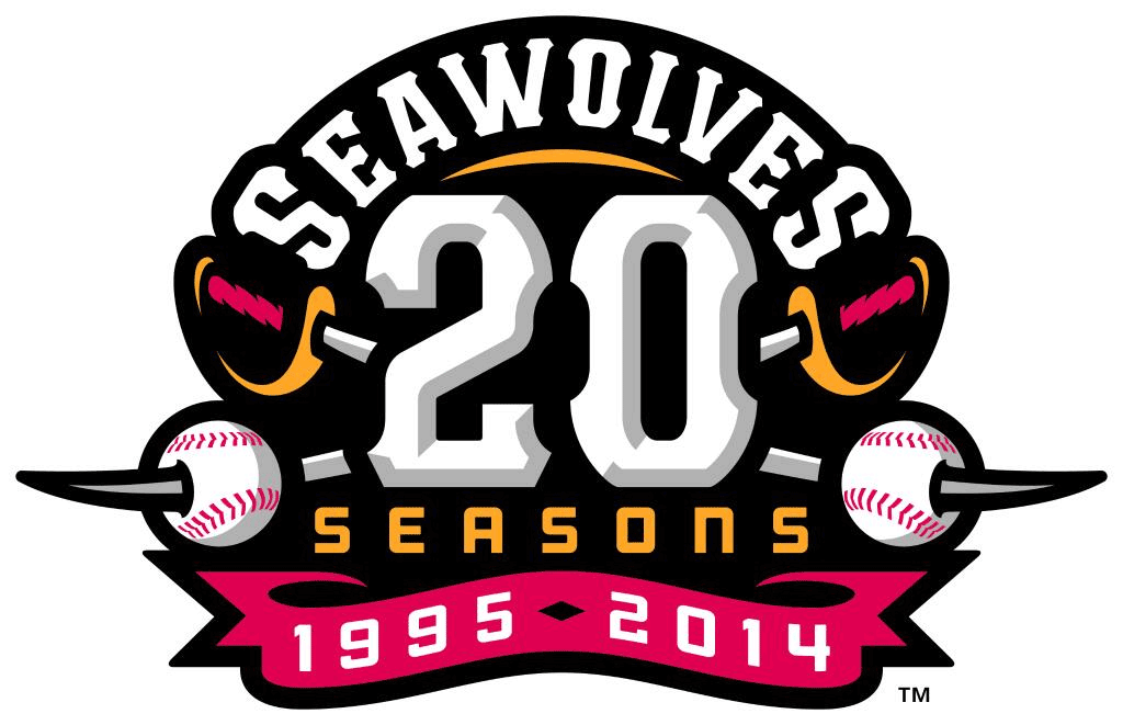 Erie SeaWolves 2014 Anniversary Logo iron on paper